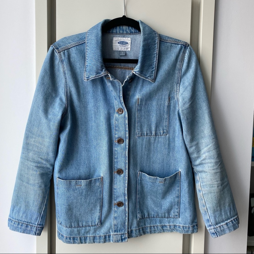 Old Navy - denim chore work jacket - EUC - medium